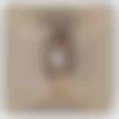 Mé dceři - náhrdelník s přívěskem pozlaceným 14 karátovým bílým zlatem s krystaly zirkonů LEONA